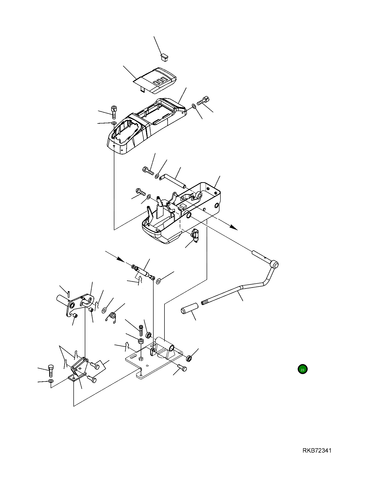 Рычаг 22J-43-R8131 Komatsu