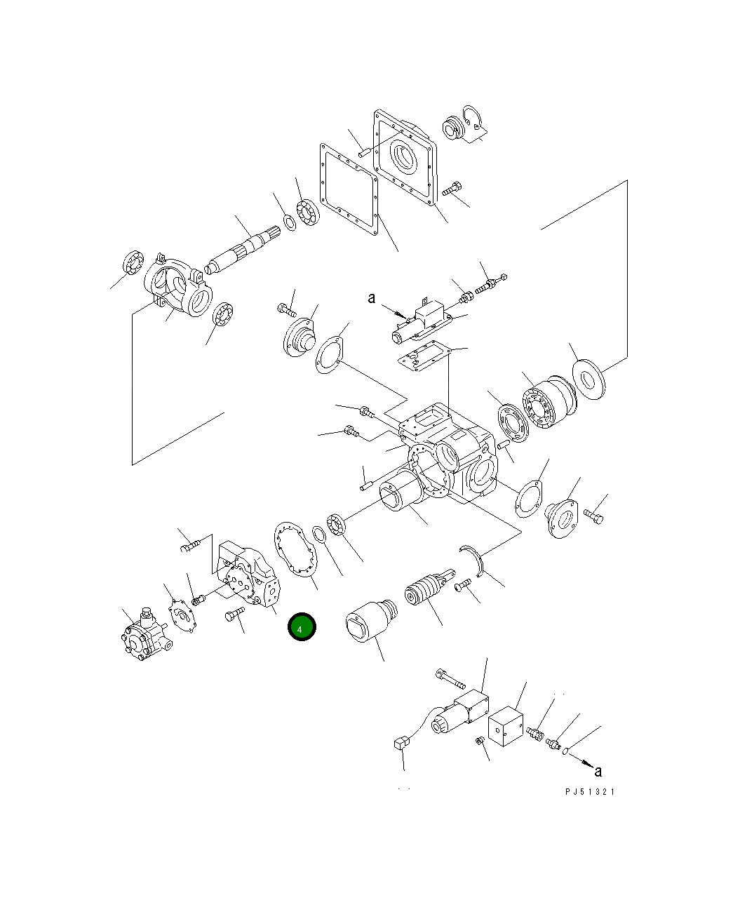 Крышка,END 262-61-21220 Komatsu