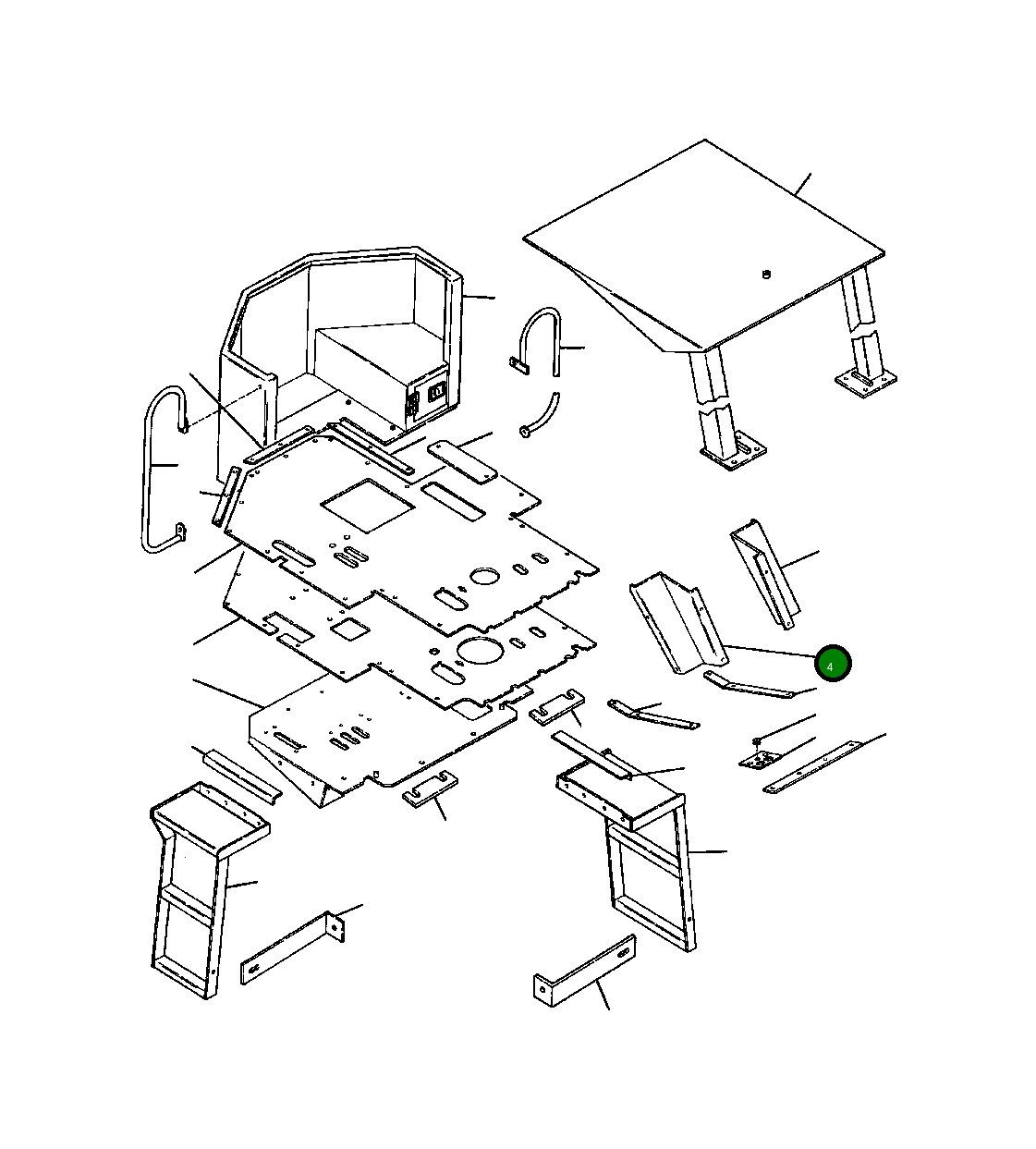 Крышка, RH 1244 824 H1 Komatsu