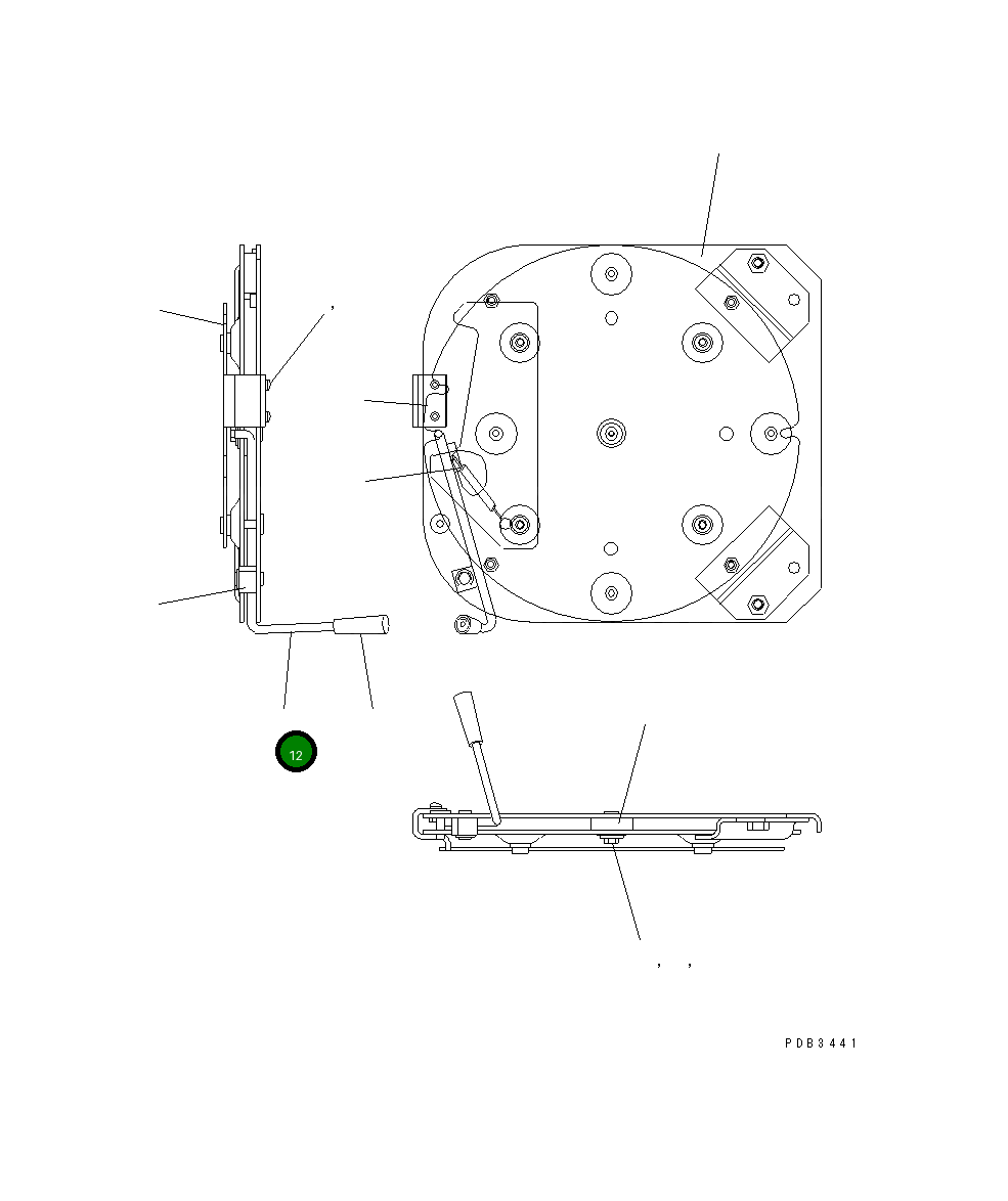 Рычаг AS167194 Komatsu