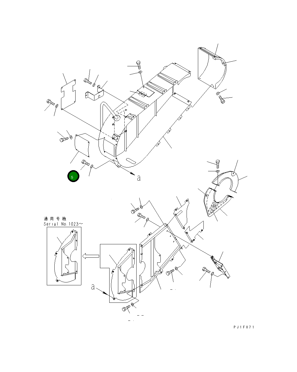 Крышка 8296-54-1950  Komatsu