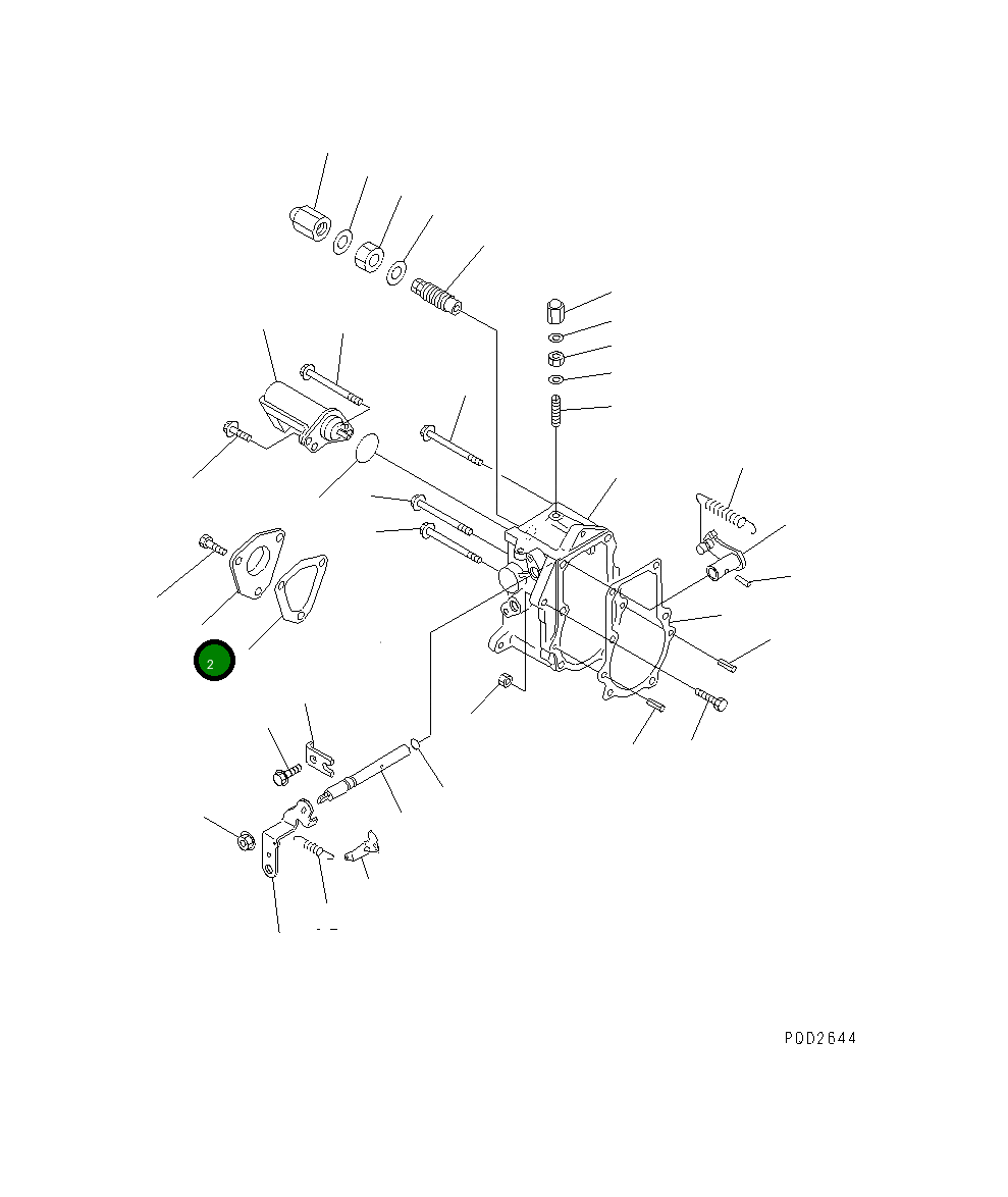 Крышка YM119660-61060 Komatsu