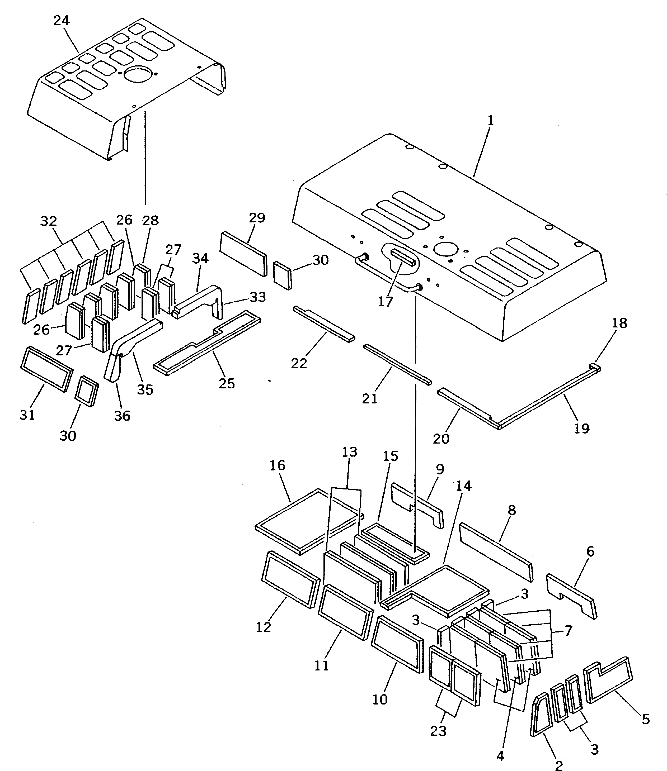 Крышка 20Y-54-21851 Komatsu