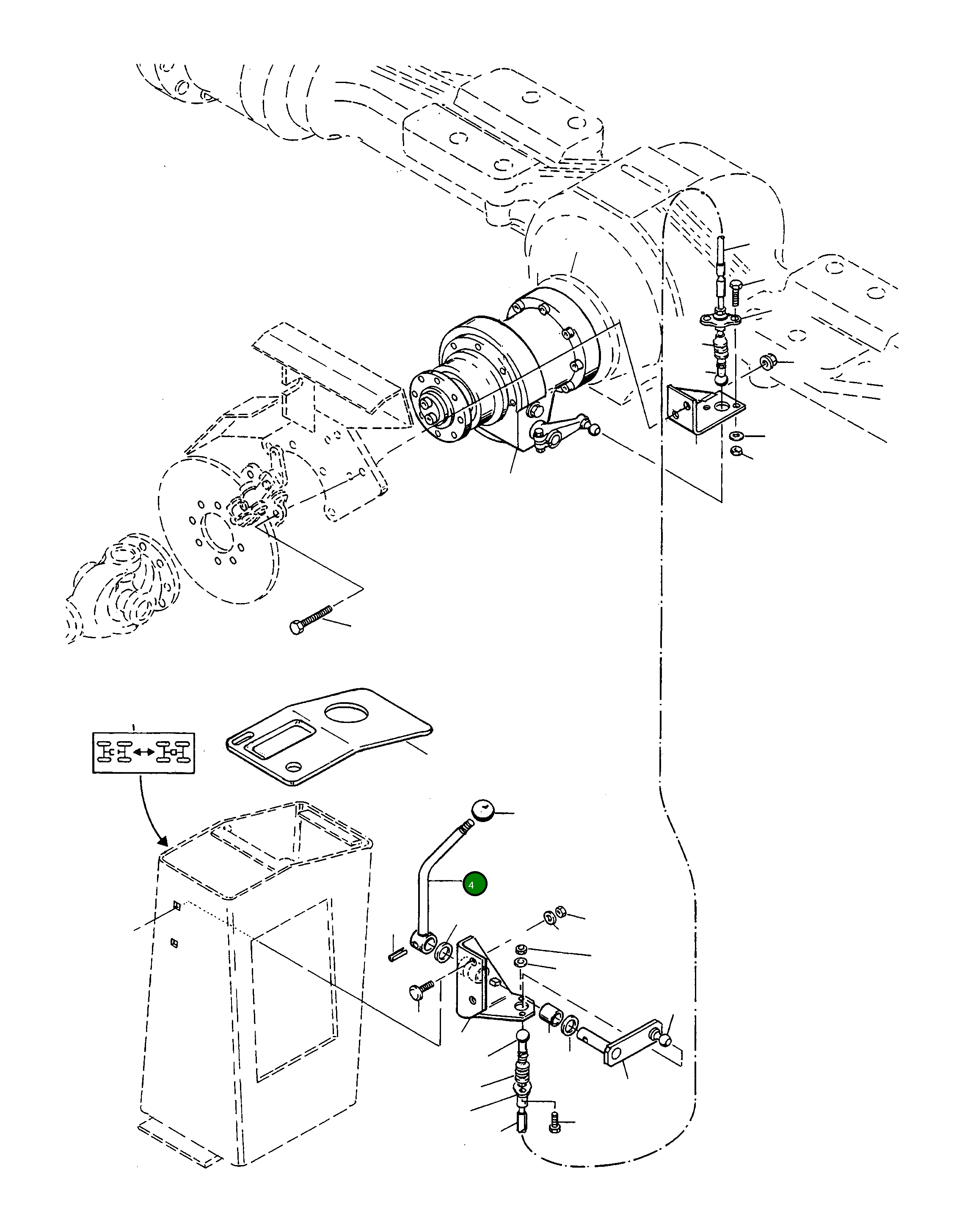 Рычаг 4210512M91 Komatsu
