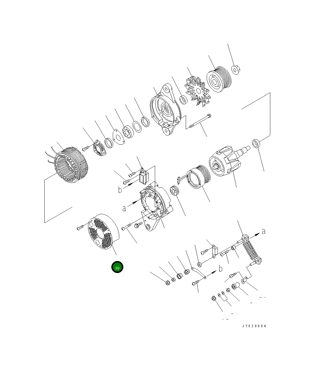 Крышка KD0-35761-0308 Komatsu
