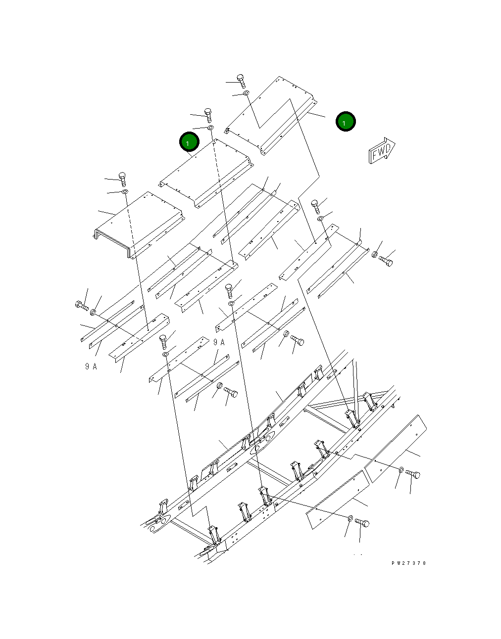 Крышка 8255-75-2350  Komatsu