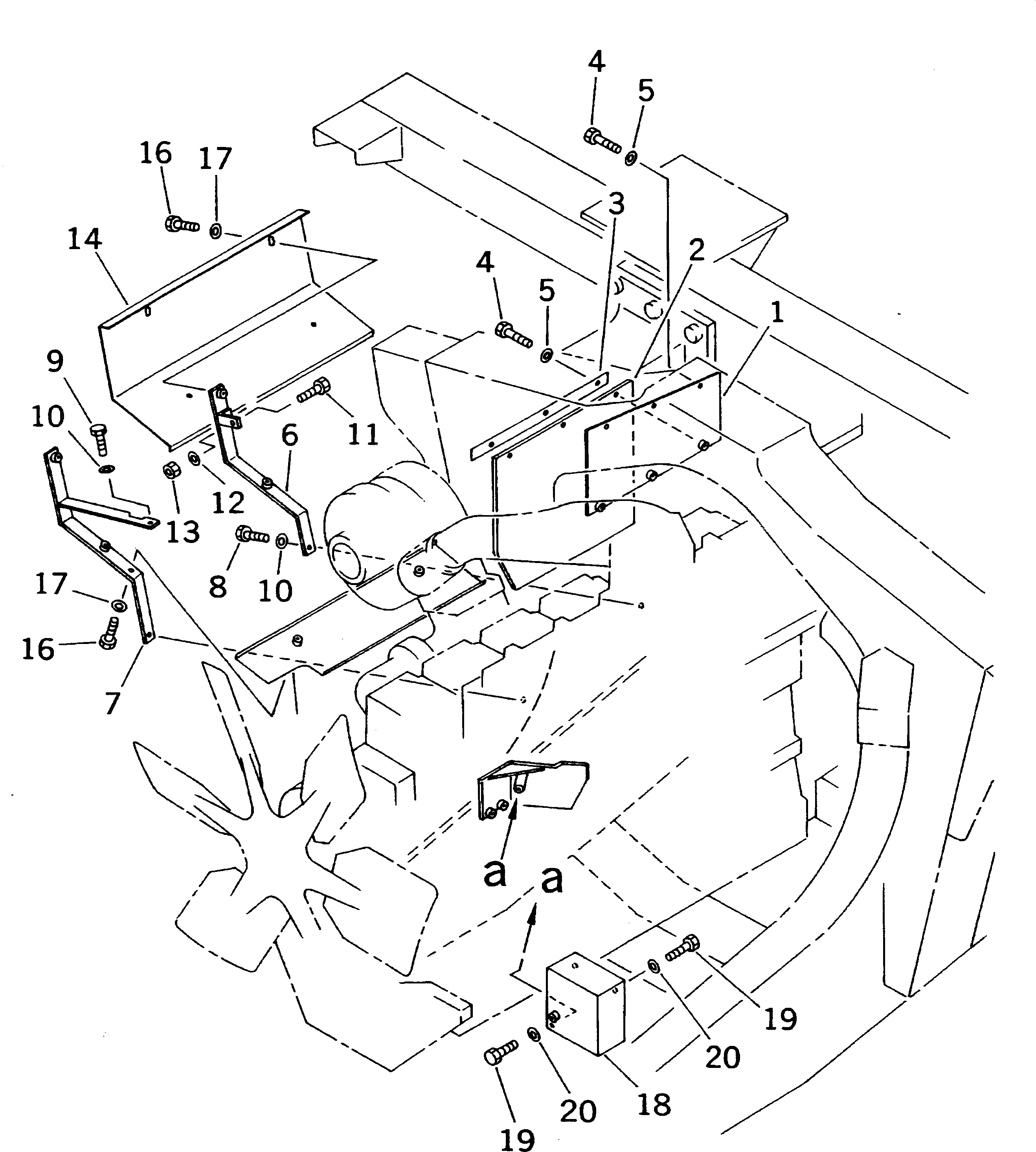 Крышка 566-88-6B630  Komatsu