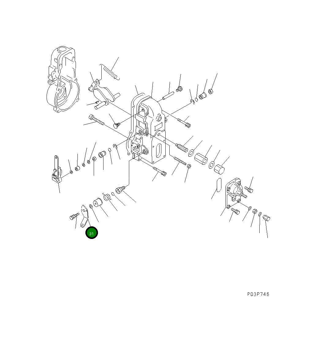 Рычаг DK154366-4900 Komatsu