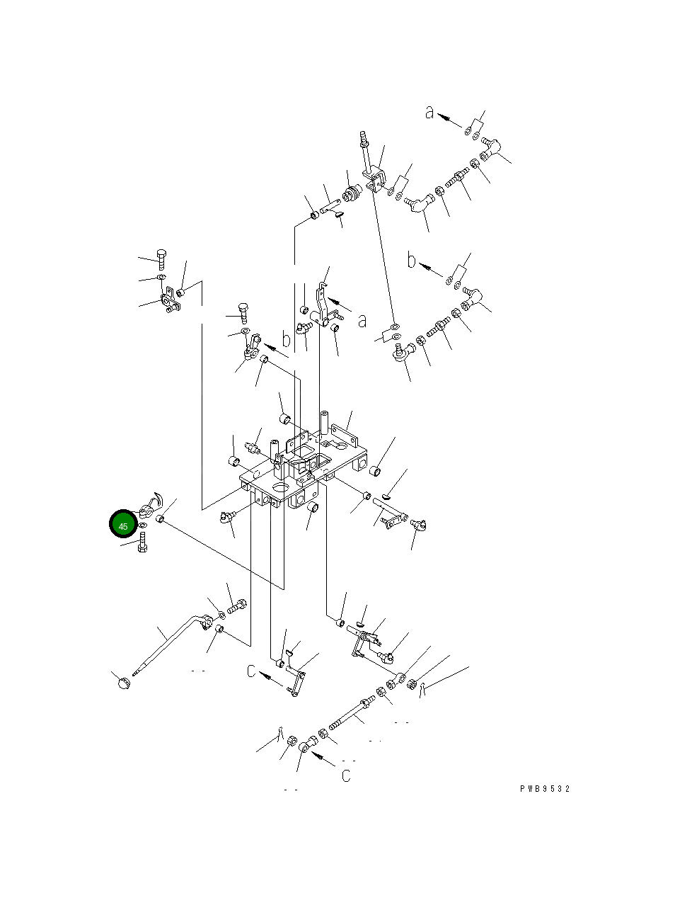 Рычаг 198-43-51710 Komatsu
