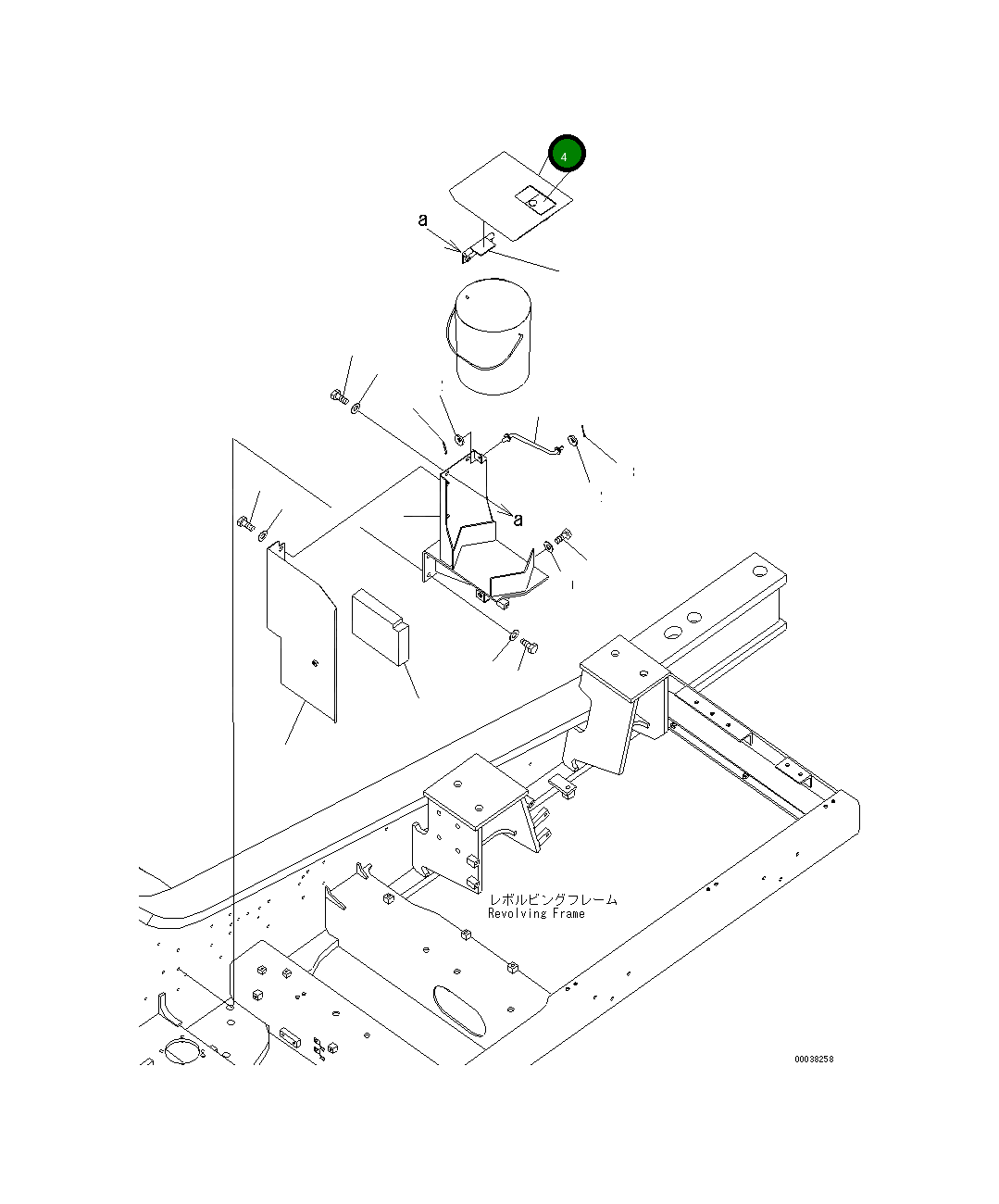 Крышка 21M-54-23430  Komatsu