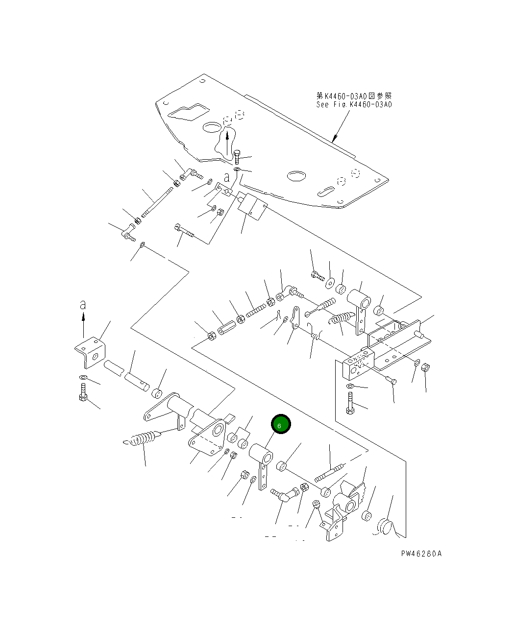 Рычаг 363-43-37140 Komatsu
