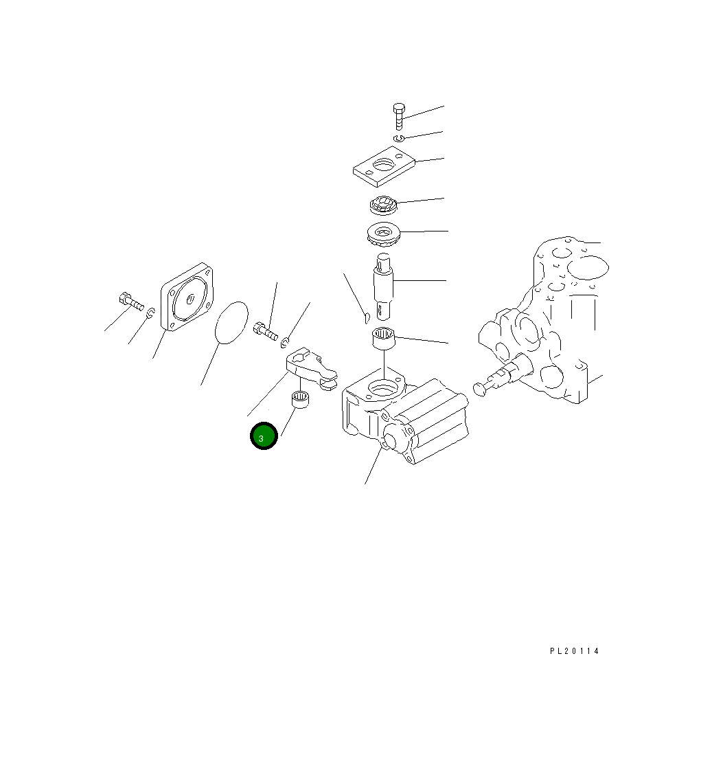 Рычаг 702-13-21642 Komatsu