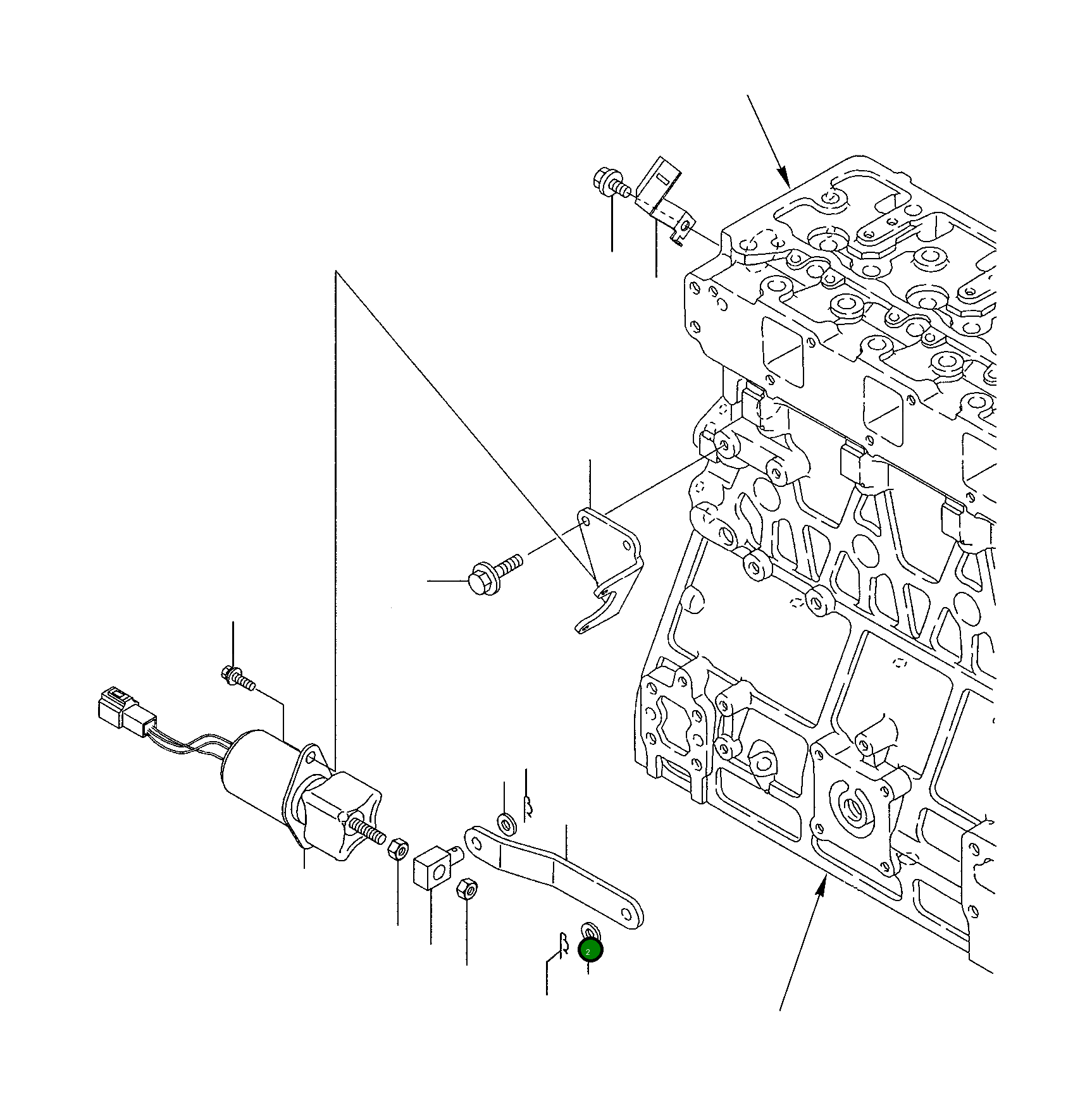 Рычаг YM123901-66841 Komatsu