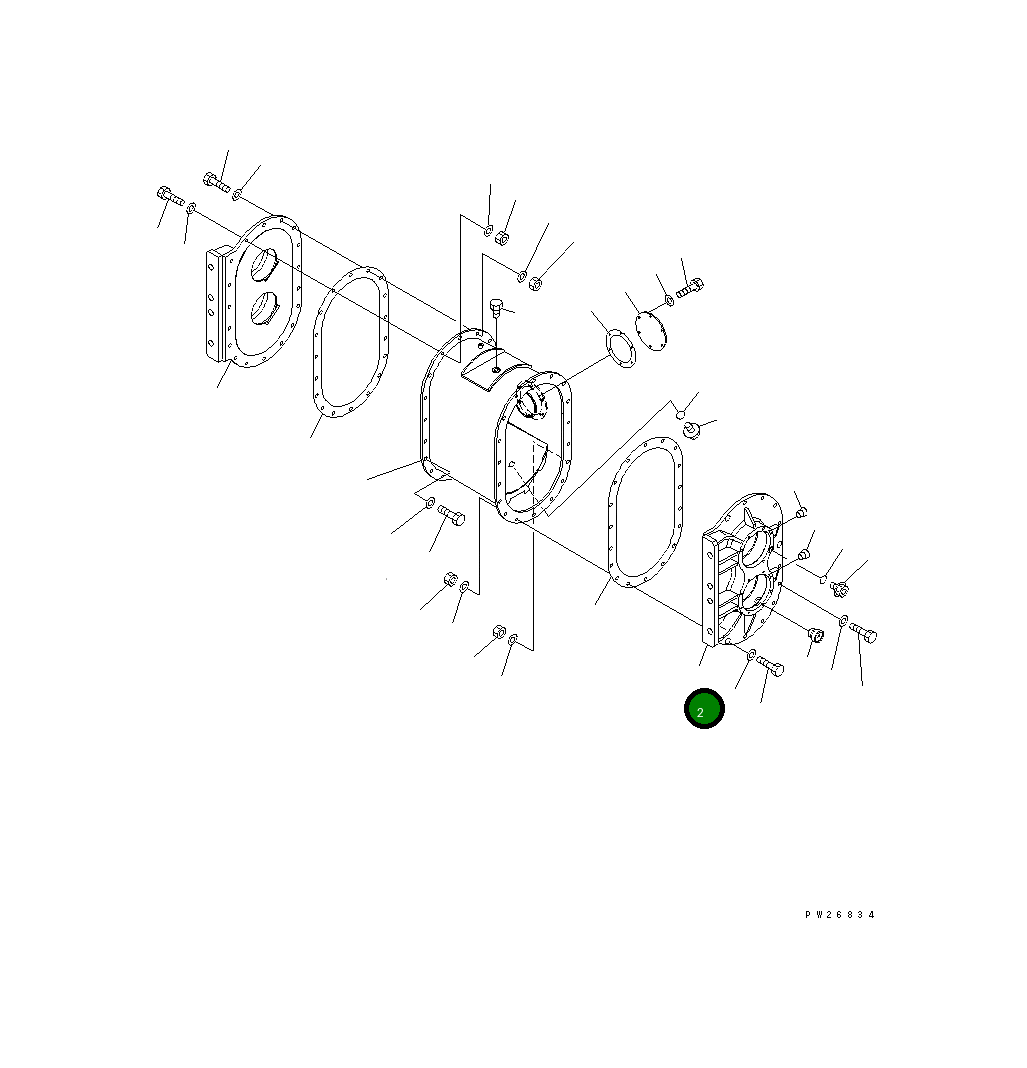 Крышка 8248-70-2122  Komatsu
