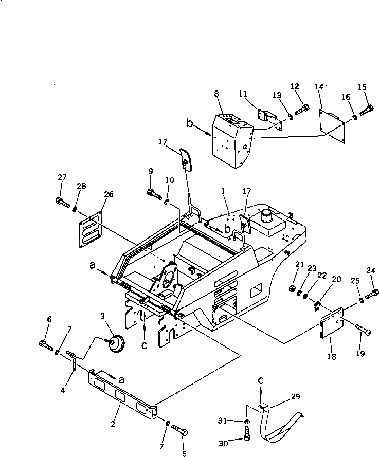 Крышка 258-10-26722  Komatsu
