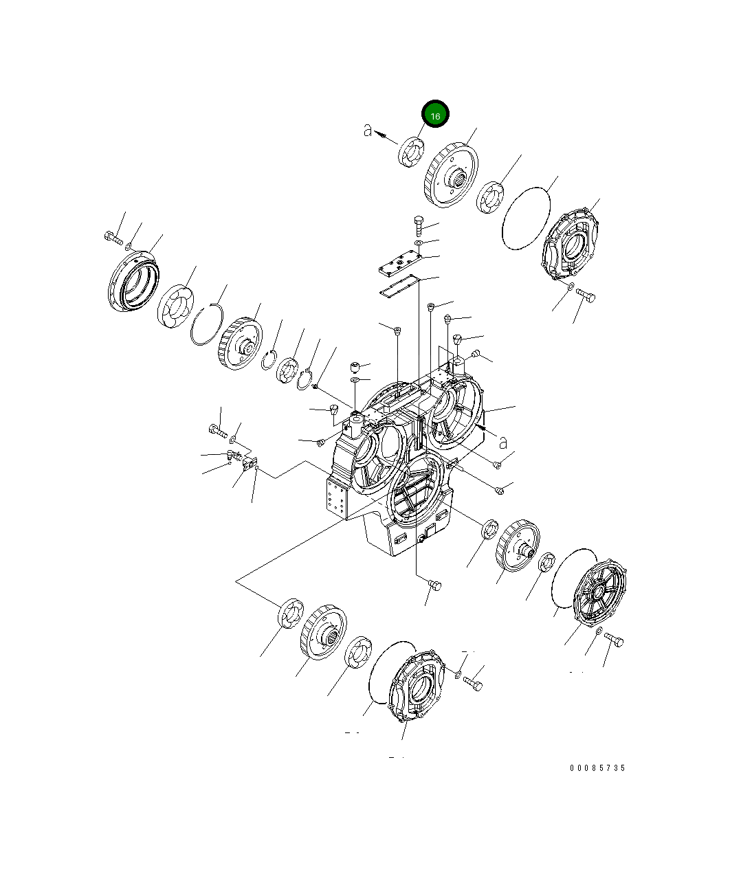 Подшипник 21T-09-31140 Komatsu