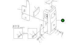 Крышка 22U-54-11122 Komatsu