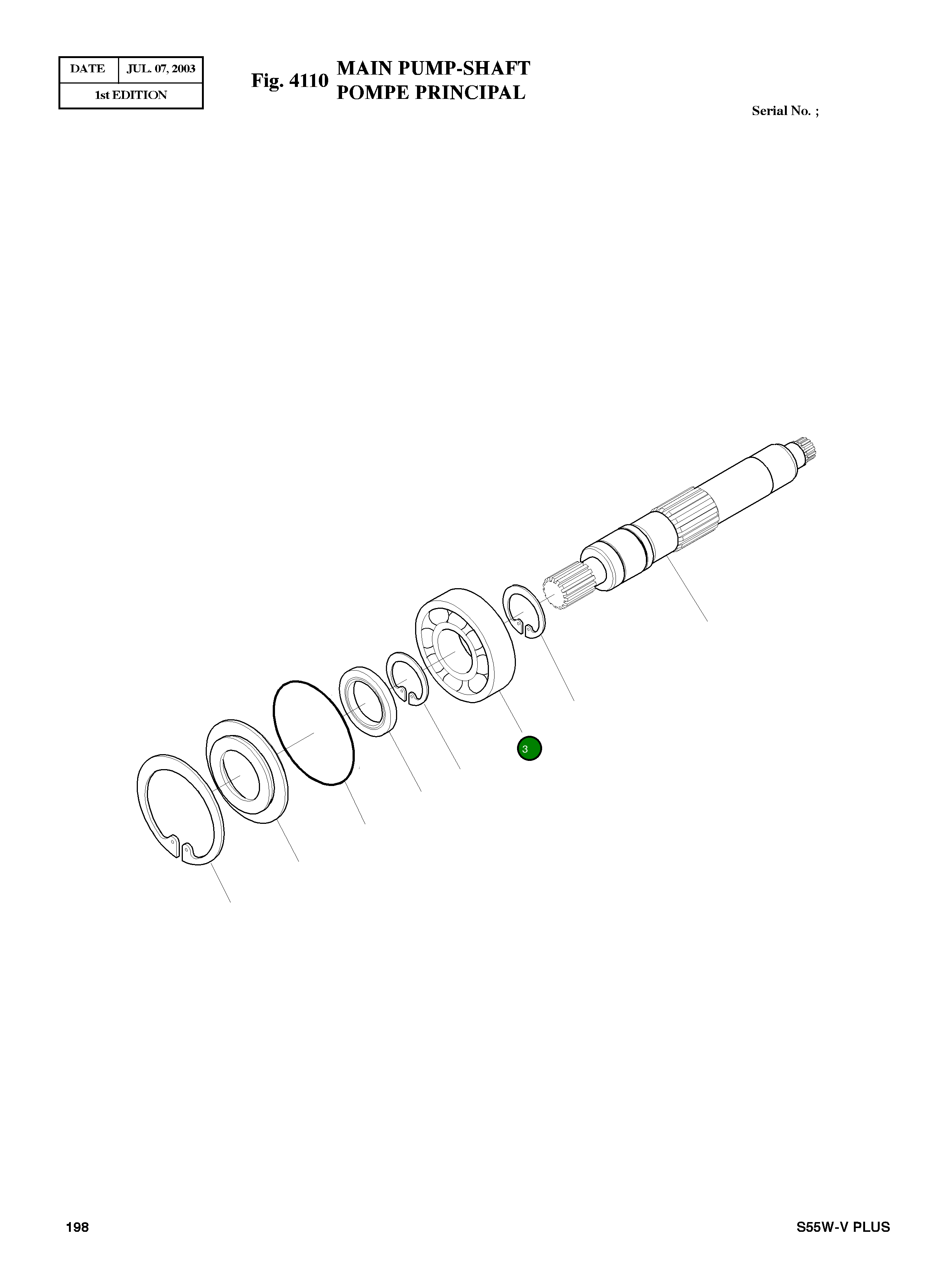 Подшипник 1100337362 Komatsu