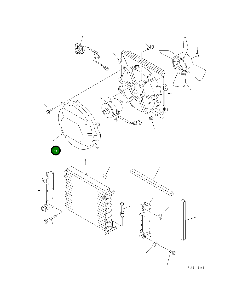 Крышка ND146370-5223  Komatsu