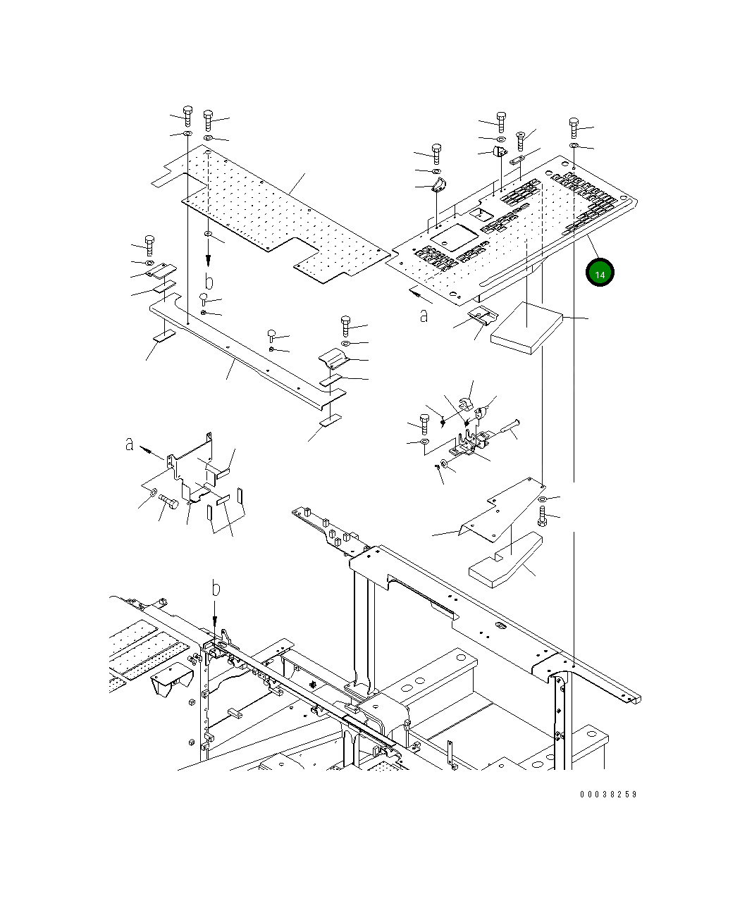 Крышка 21M-54-21712  Komatsu