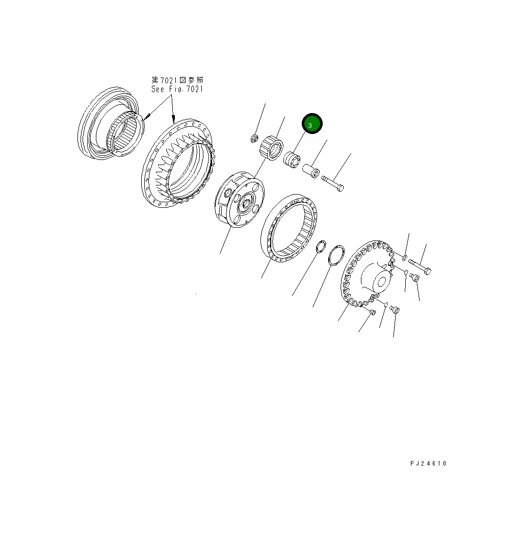 Подшипник 209-27-71440  Komatsu