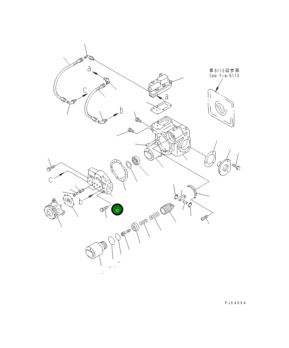 Крышка,END 262-61-22160 Komatsu