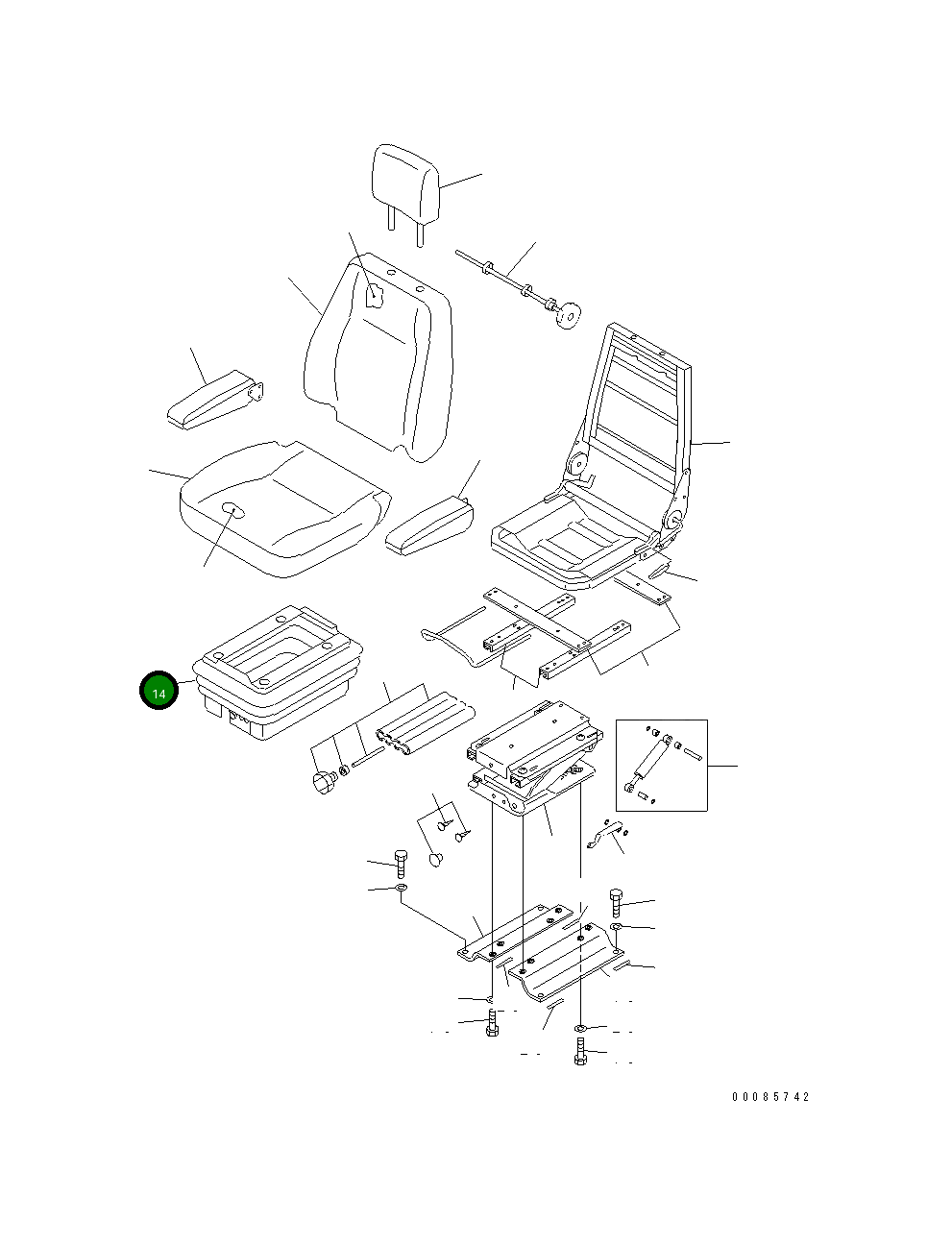 Крышка KIT AS174285  Komatsu