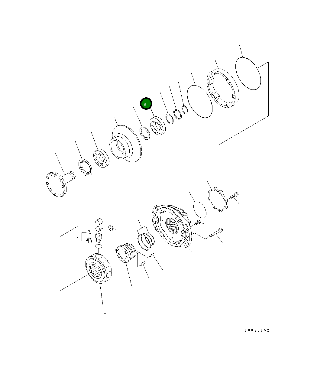 Подшипник PFA05291B  Komatsu