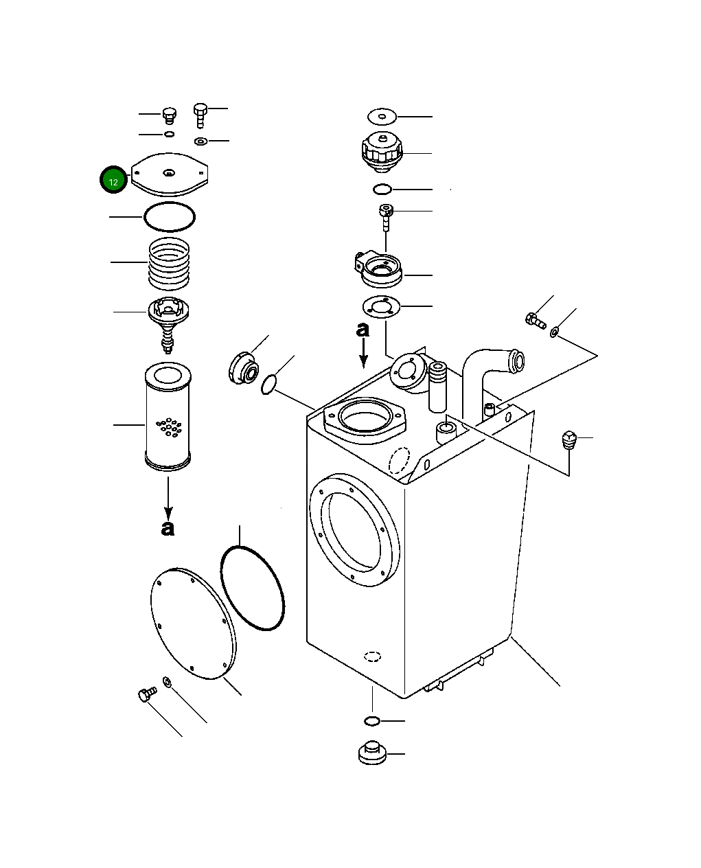 Крышка 417-60-15120  Komatsu