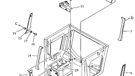 Крышка 195-54-16961 Komatsu