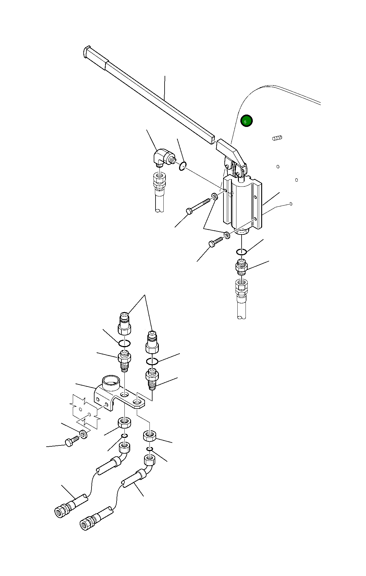 Рычаг 395-60-12140 Komatsu