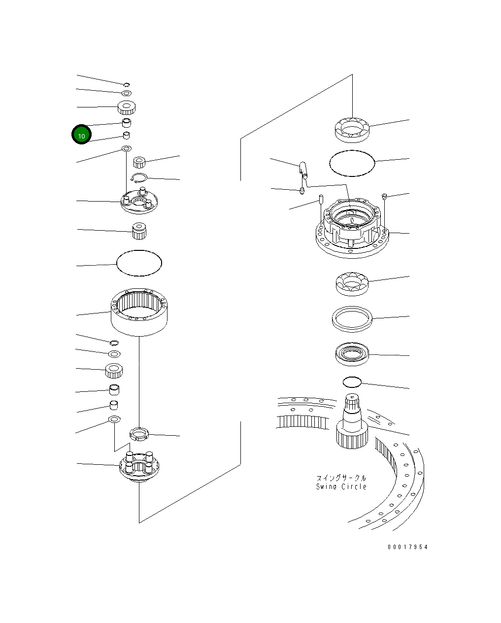 Подшипник 22B-26-19410 Komatsu