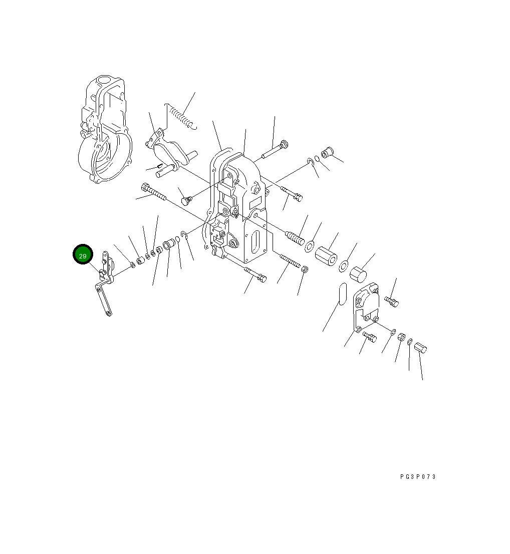 Рычаг DK154343-3220 Komatsu