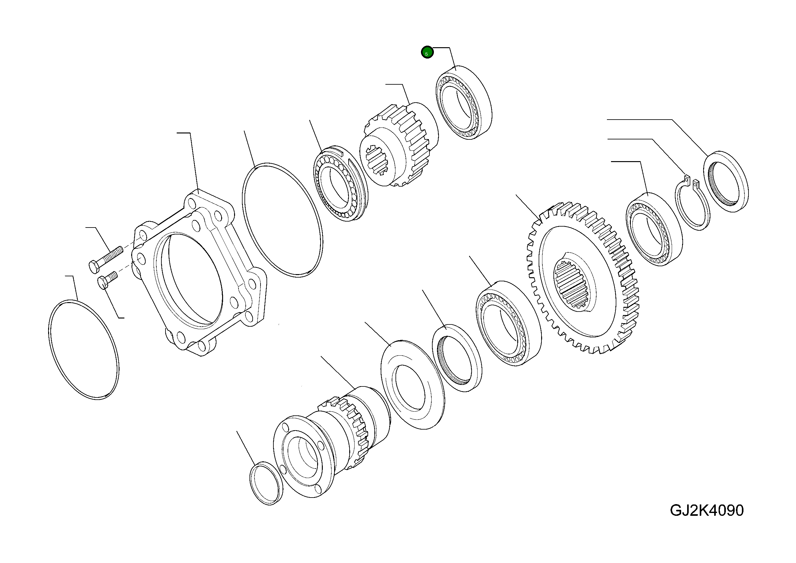 Подшипник 42T-23-H0P55 Komatsu