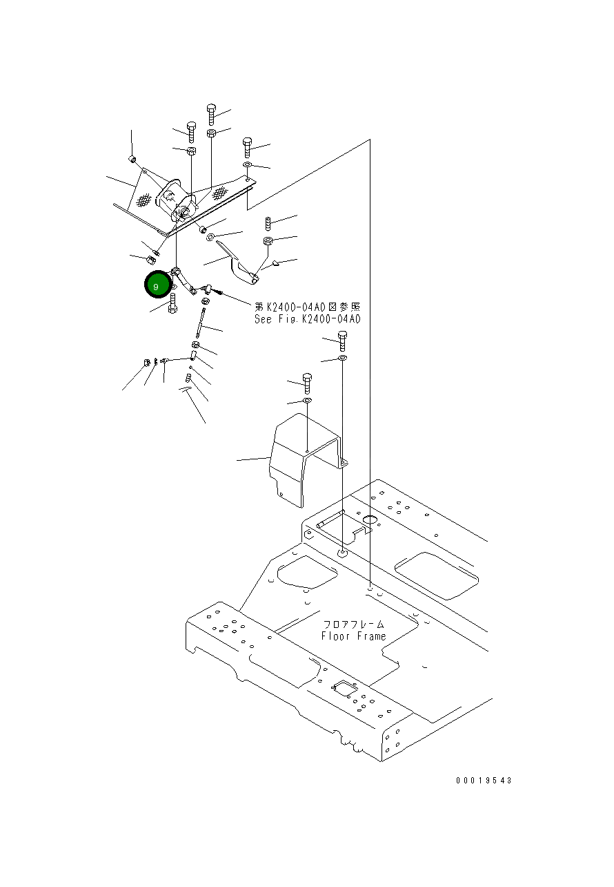 Рычаг 176-43-43750 Komatsu