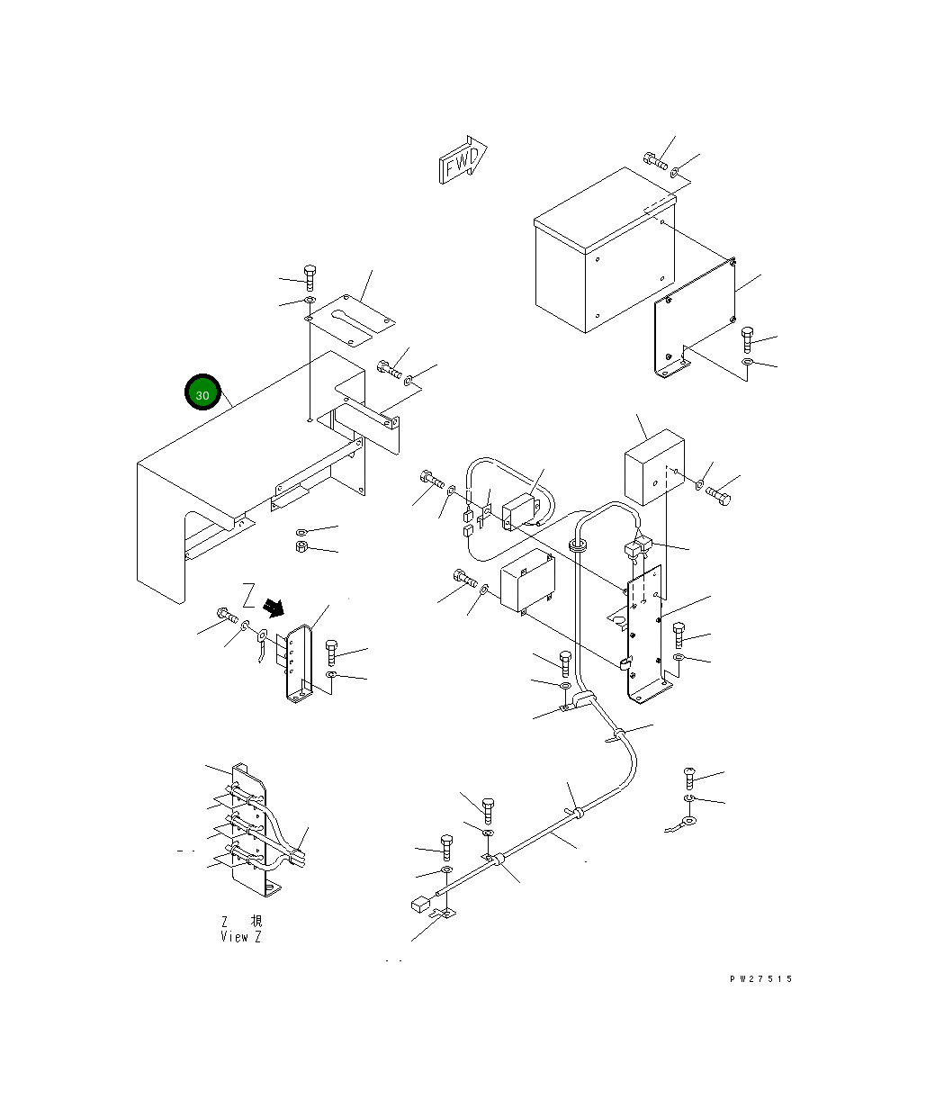 Крышка 8255-54-1911  Komatsu