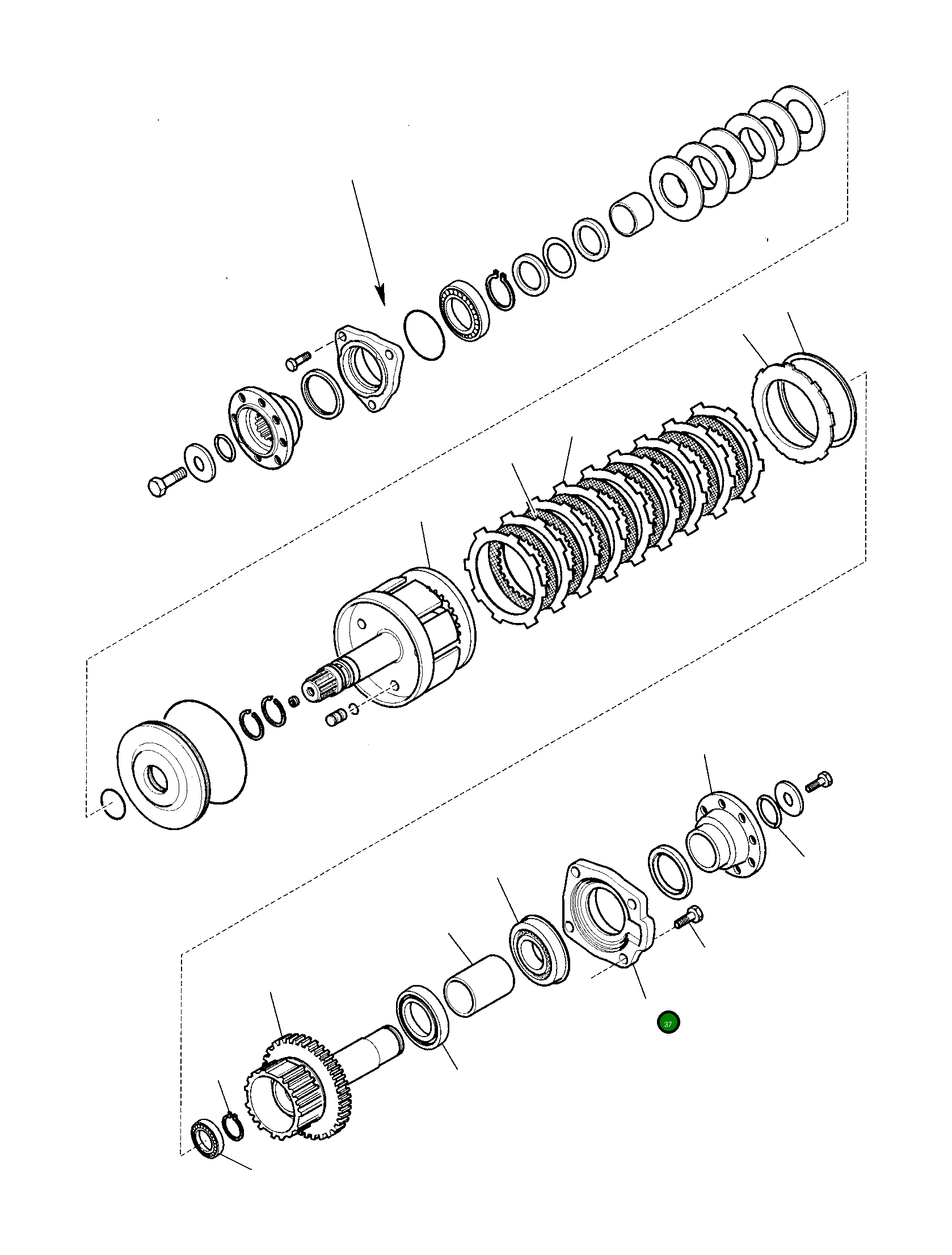 Крышка CA0133373 Komatsu