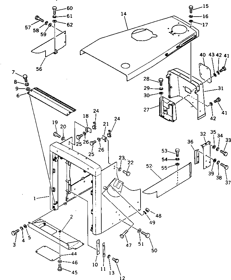 Крышка 196-54-31160 Komatsu