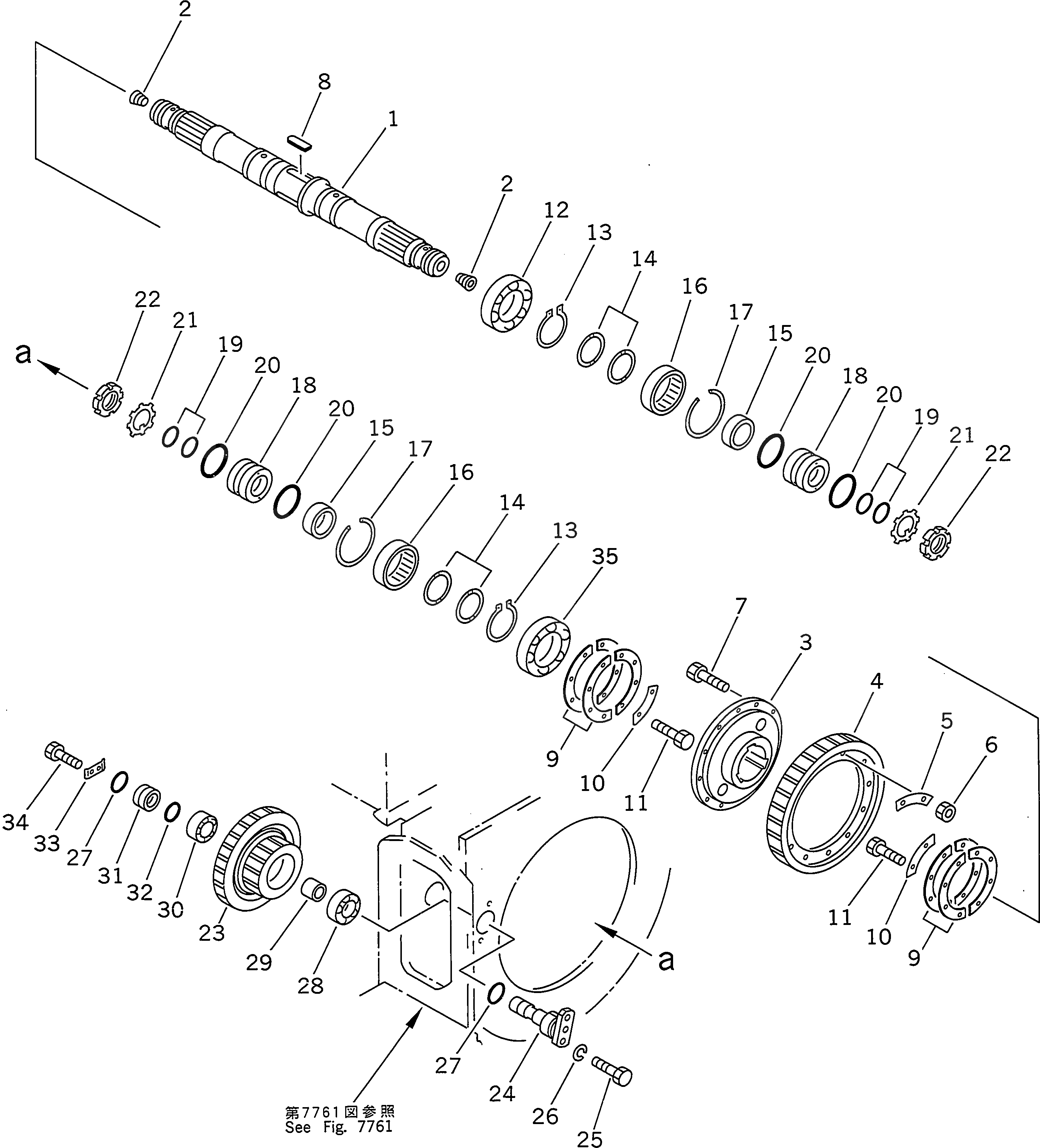 Подшипник 130-09-13380 Komatsu