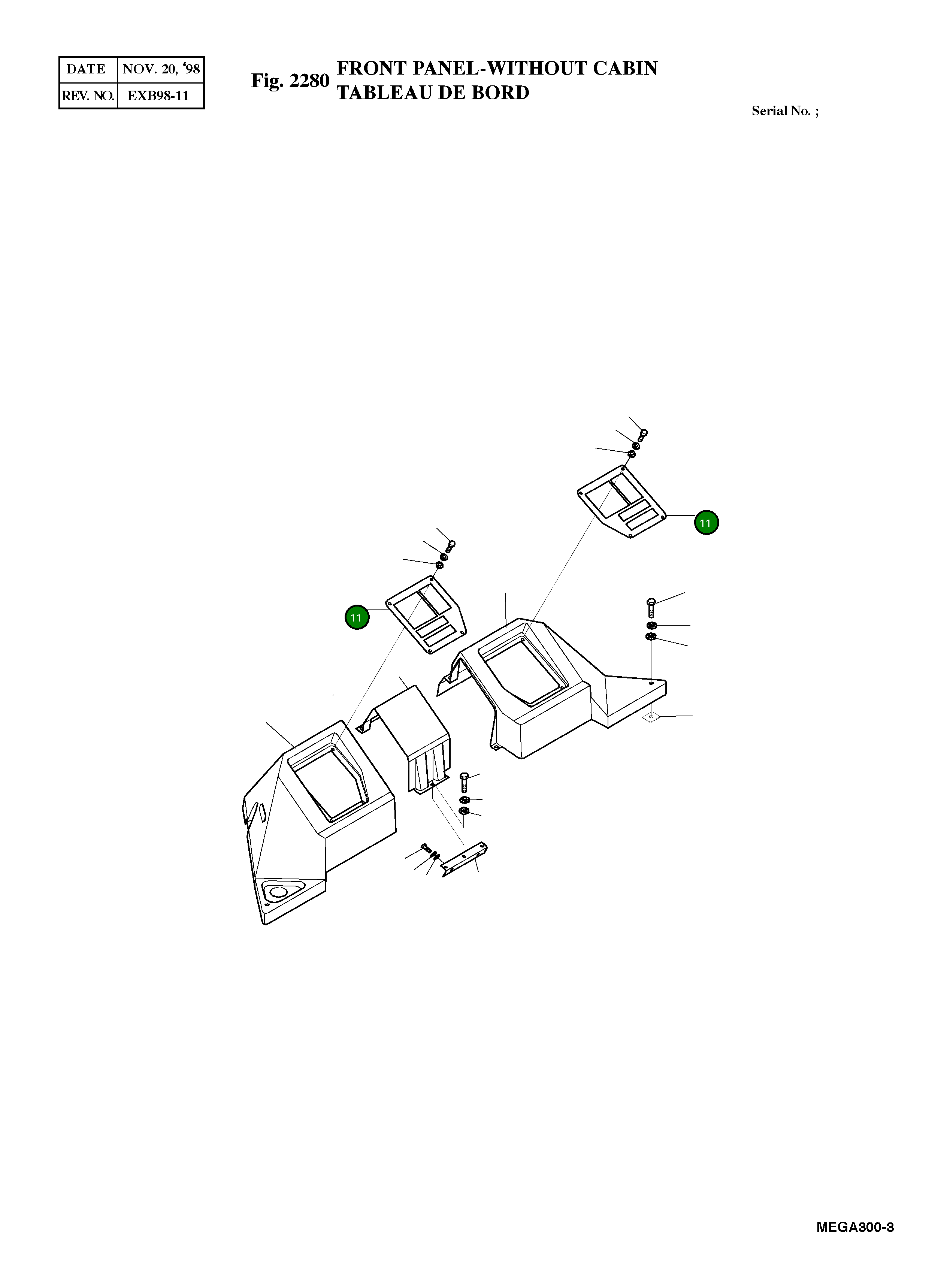 Крышка 4621-3219  Komatsu