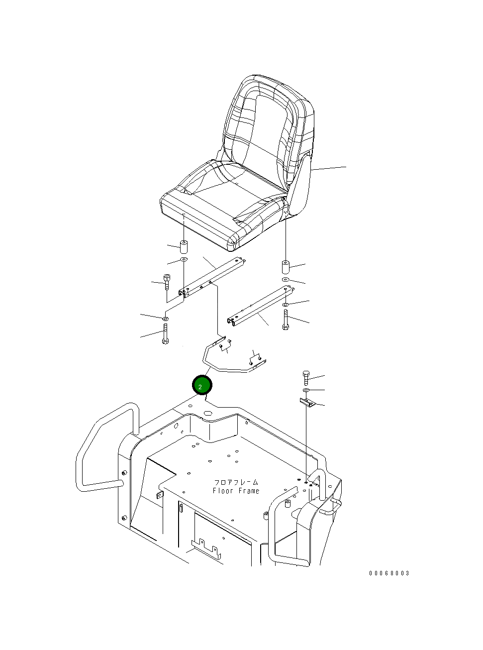Рычаг 22M-57-21160 Komatsu