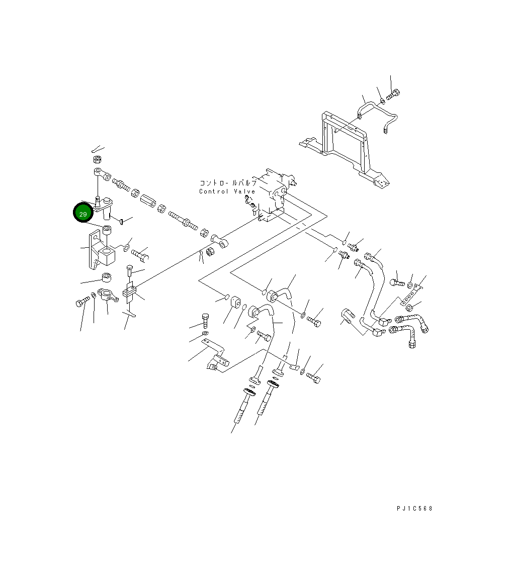 Рычаг 154-61-75220 Komatsu