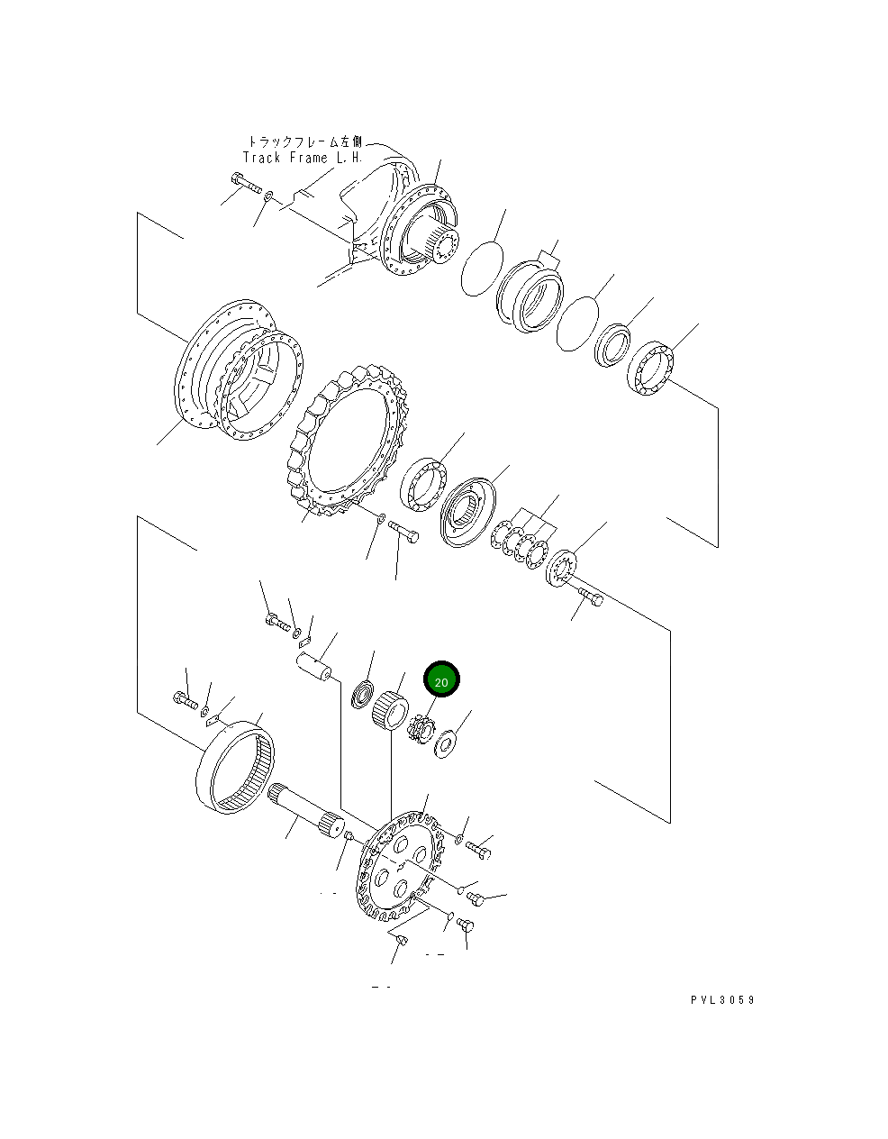 Подшипник 21T-27-71390  Komatsu