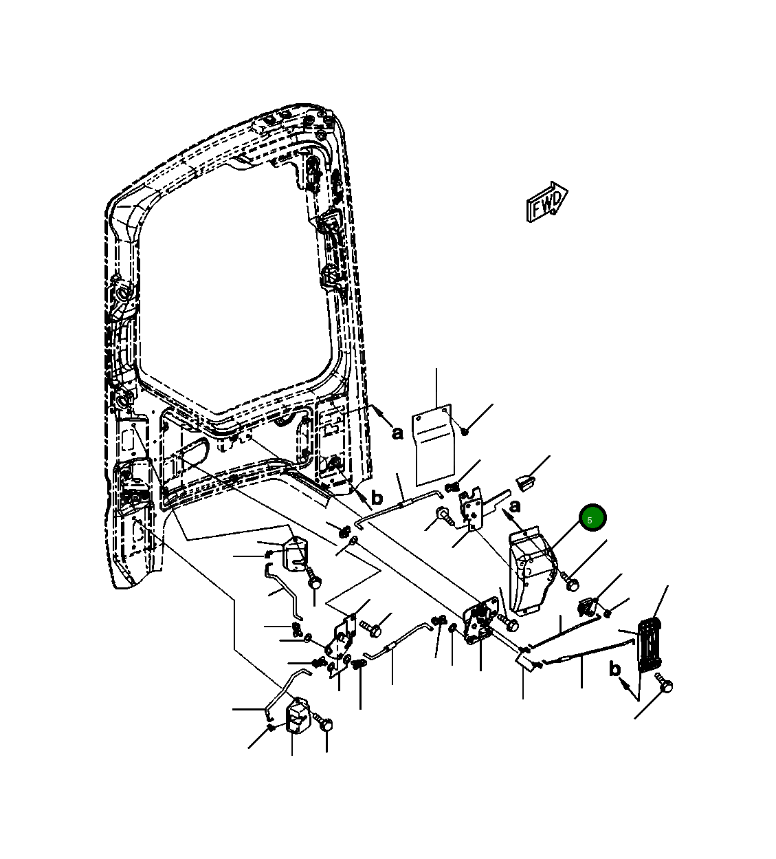Крышка 22P-53-17231  Komatsu