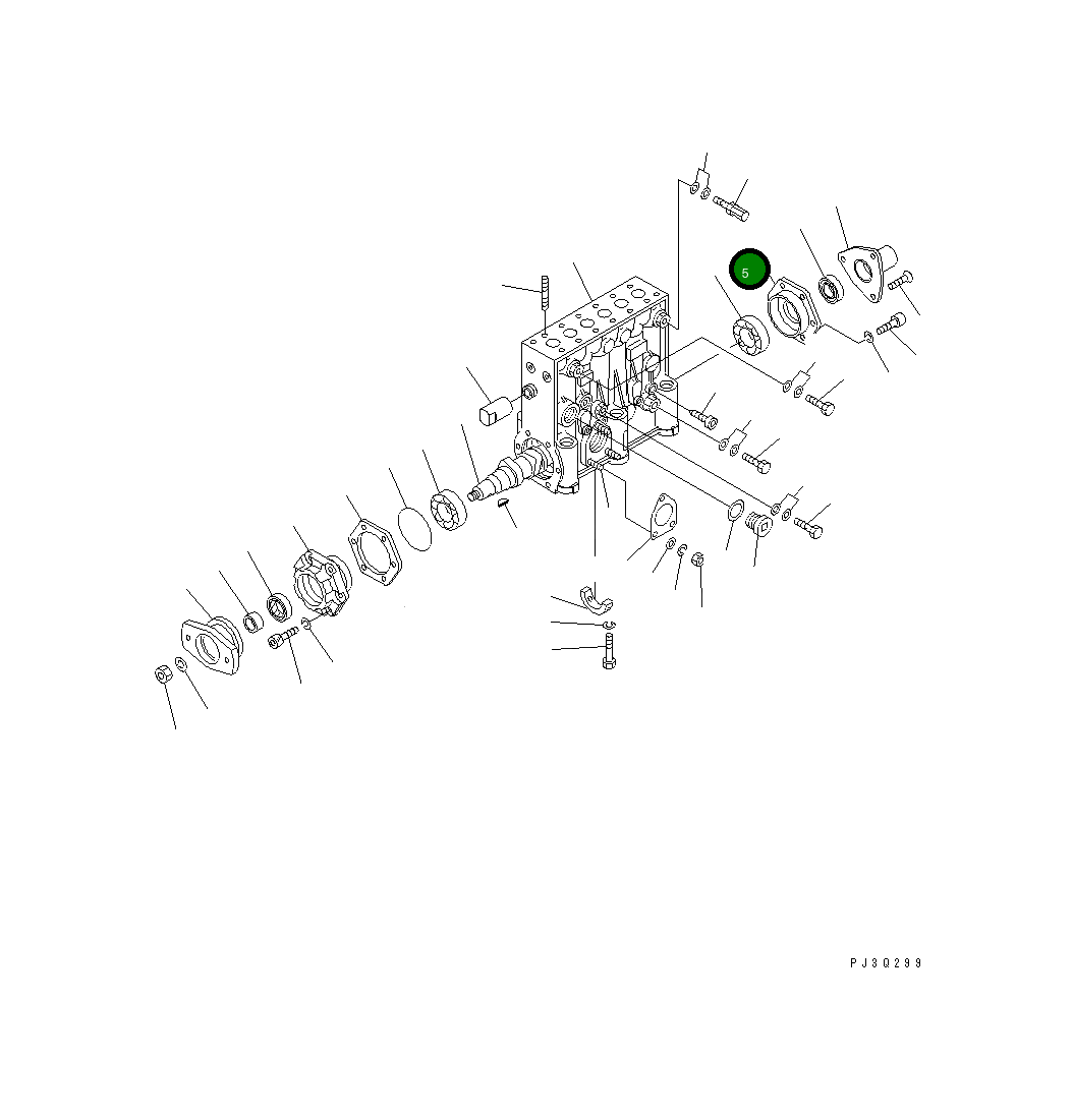 Крышка DK133316-5400 Komatsu