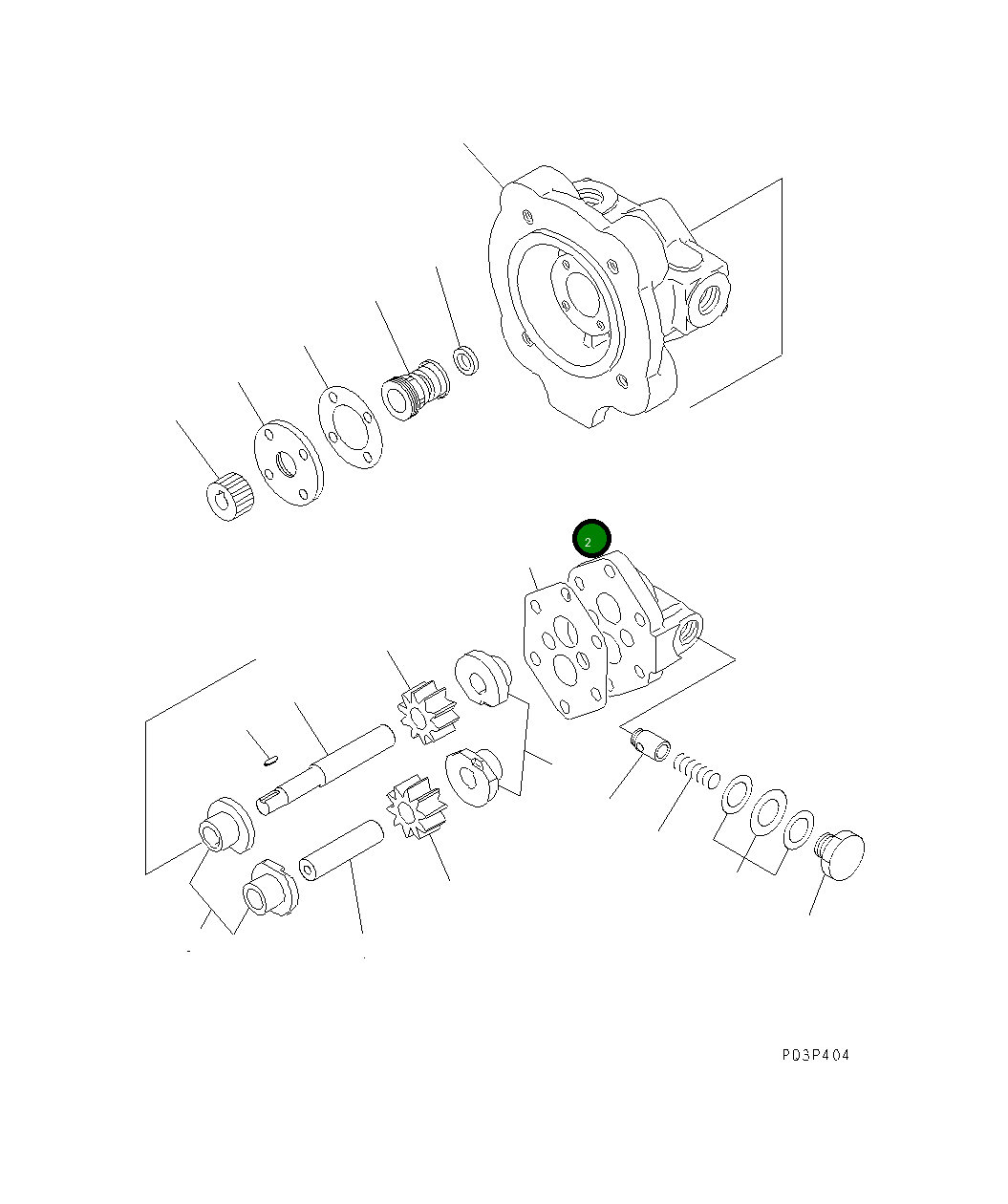 Крышка EB15GP-011  Komatsu