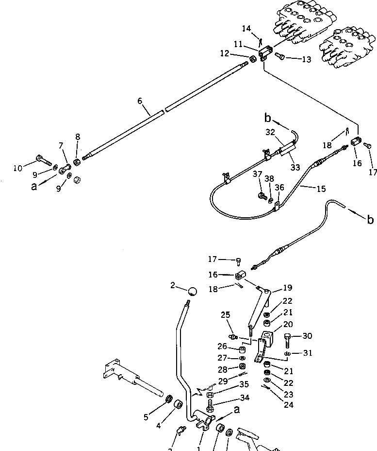 Рычаг 201-43-38110 Komatsu