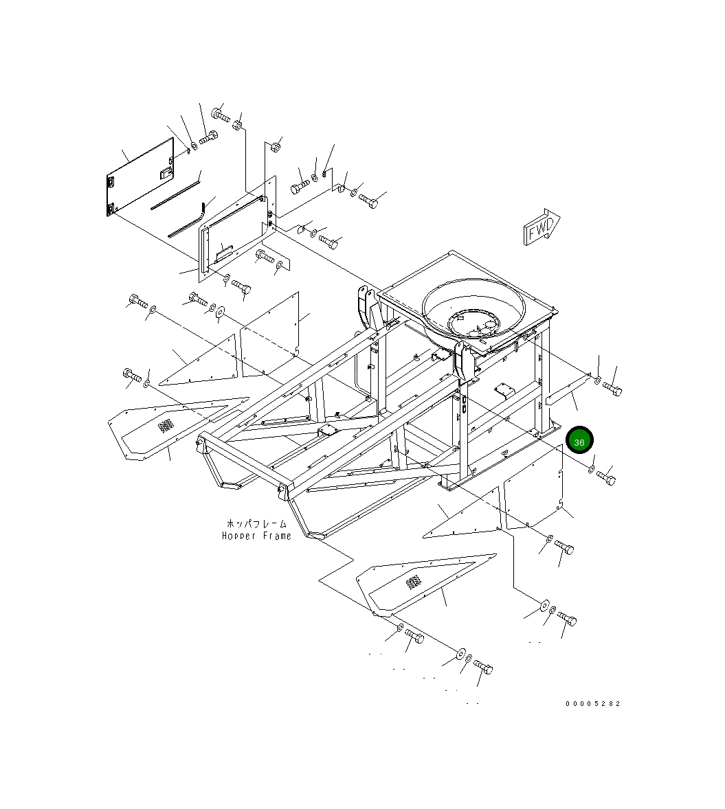 Крышка 8255-54-5570 Komatsu