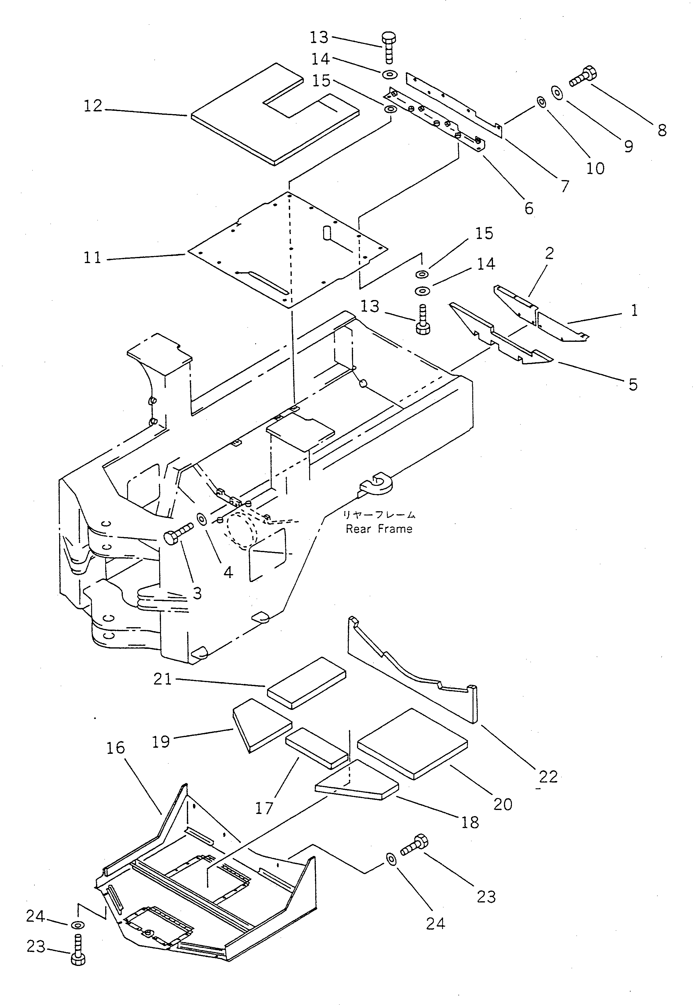 Крышка 416-Z90-1353 Komatsu