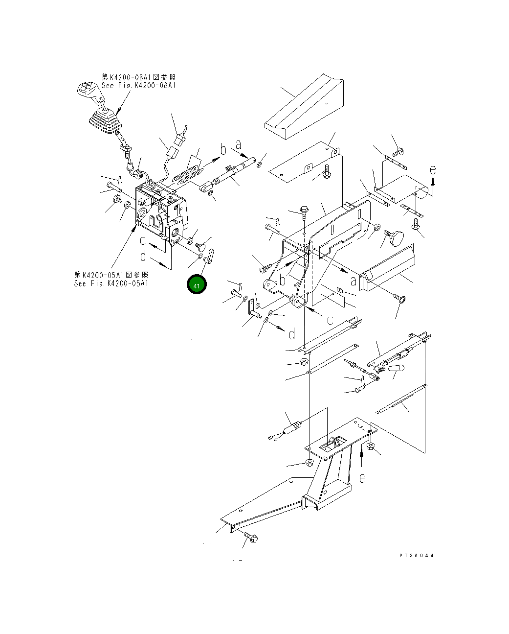 Рычаг 425-S33-2181  Komatsu